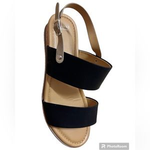 Torrid Black Sandal 10 WIDE